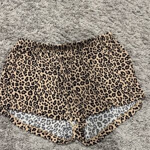 Leopard Print Athletic Shorts for Women